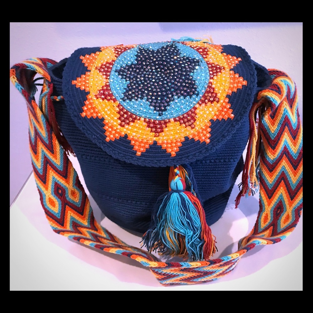 Sparkling handmade bag